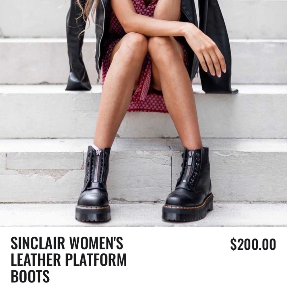 Sinclair dr. Martens boots black